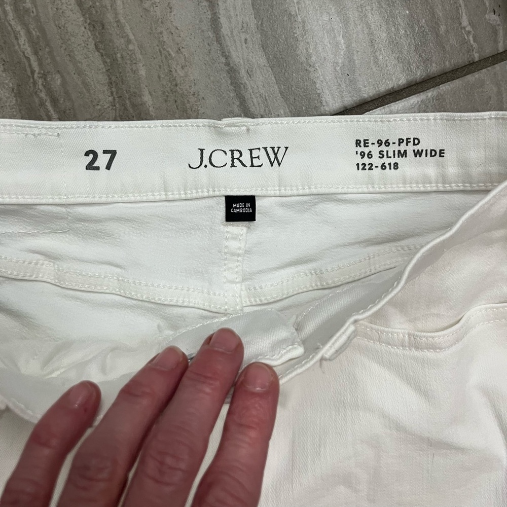 J. Crew women’s wide leg cropped jeans - Picture 3 of 5